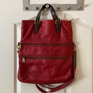 Fossil Red Leather Purse